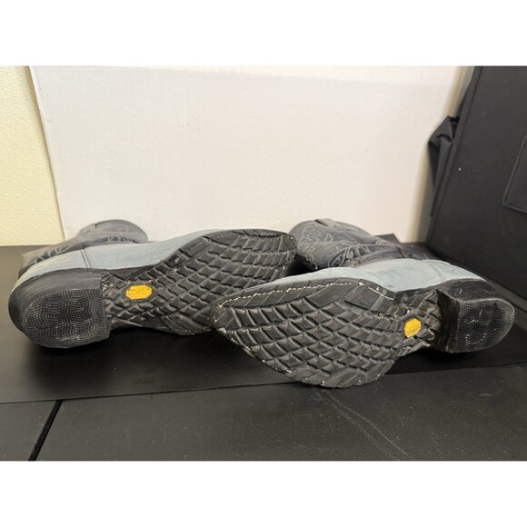 Justin Western 5040 Rare Navy Blue Grey Pointed Toe Men’s - Sz 10 1/2 - Picture 10 of 15